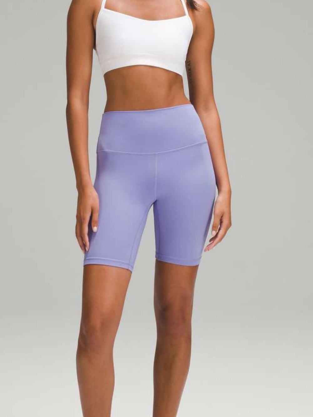 Lululemon Sz 12 Align High-Rise Short 8" Dark Lavender Purple Athletic Gym